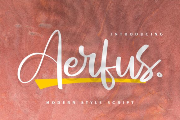 Aerfus: A Handwritten Font for Professional Branding