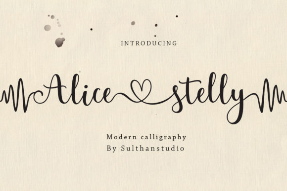 Alice Stelly: A Script Font for Editorial Elegance