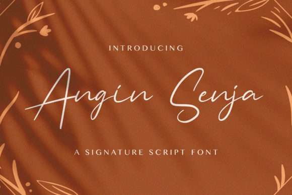 Angin Senja: A Script Font for Timeless Editorial Design