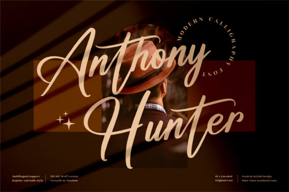 Anthony Hunter: A Handwritten Font for Modern Web Design