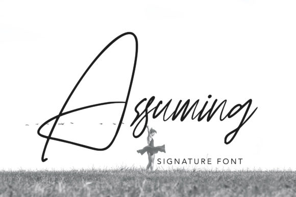 Assuming: A Script Font for Bold Branding and Creative Projects
