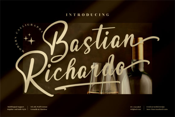 Bastian Richardo Script Font for Handmade Creations