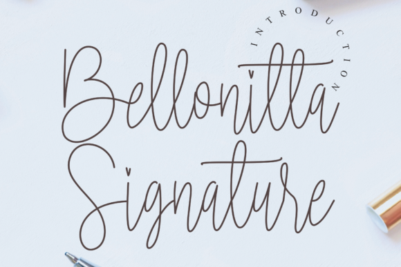 Bellonitta Signature: A Script Font for Modern Branding