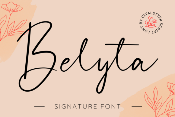 Belyta: A Handwritten Script Font for Creative Makers