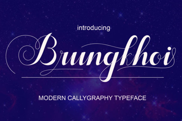Brungkhoi: A Refined Script Font for Business Branding