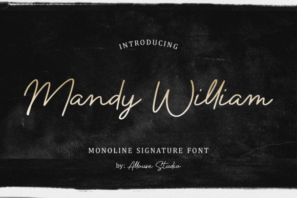 Discover Mandy William: A Delicate Script Font for Branding Projects