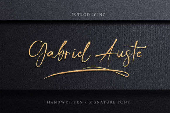 Gabriel Auste: A Refined Script Font for Modern Branding