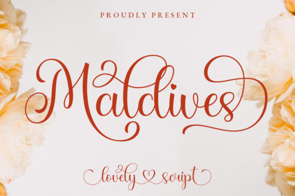 Maldives Script Font for Editorial Design
