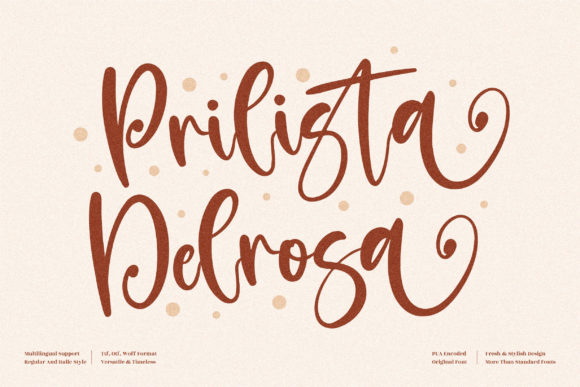 Prilista Delrosa: A Font That Elevates Brand Identity