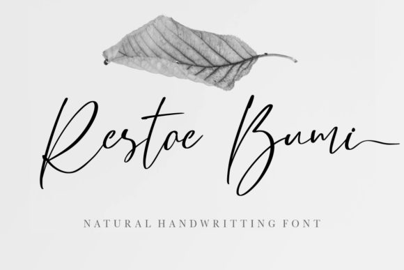 Restoe Bumi Script Font for Handmade Creations
