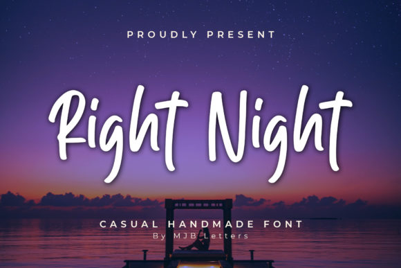 Right Night: A Casual Script Font for Creative Branding