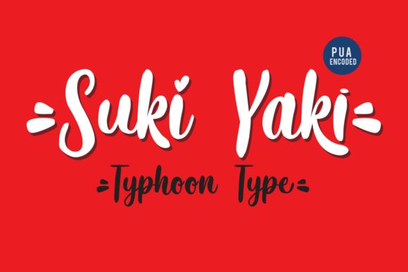 Suki Yaki Font for Fresh Branding Projects