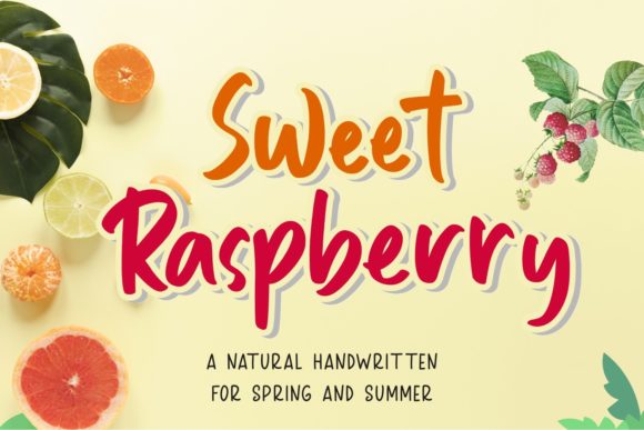 Sweet Raspberry Font for Handmade Creations