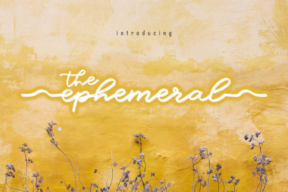 The Ephemeral: A Luxurious Script Font for Branding Projects