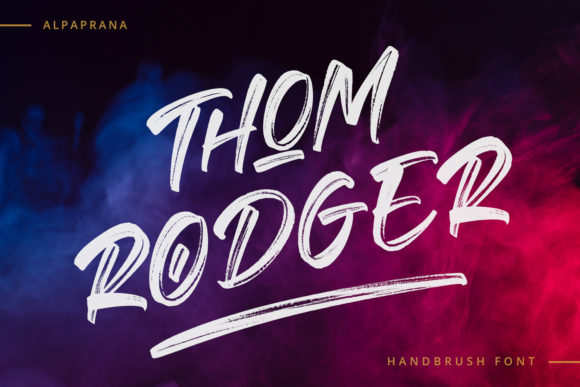 Thom Rodger: A Dynamic Handwritten Font for Modern Web Design