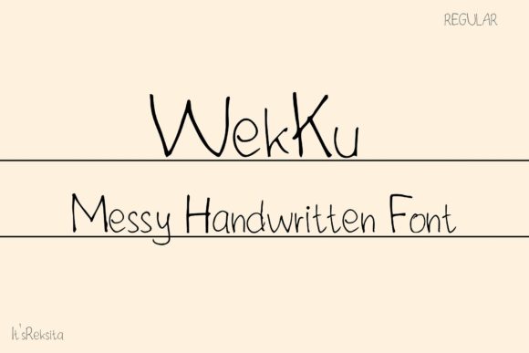 Wekku: A Playful Handwritten Font for Digital Projects