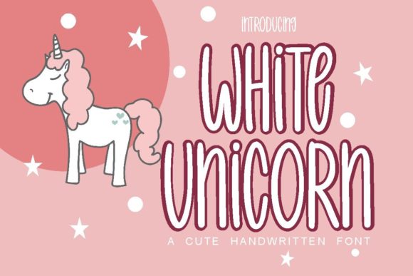 White Unicorn: A Whimsical Script Font for Editorial Design