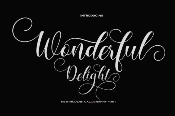 Wonderful Delight: A Luxurious Script Font for Branding
