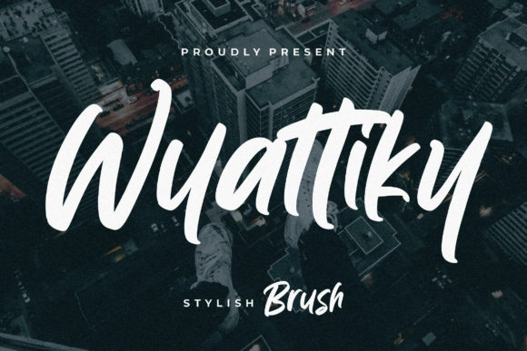 Wyattiky: A Cool Brushed Font for Polished Branding